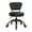 Black/Black, variant on Madison and Park Dayton Short Stool Adjustable 13" to 15" Low Rolling Chair with Backrest, Pink - N/A