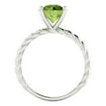 thumbnail image 4 of Clara Pucci 14K White Gold 2ct Peridot Solitaire Ring for Women, 4 of 8