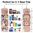 thumbnail image 3 of Travel Makeup Hanging Bag Zippered Toiletry Carry Pouch for Friend Family Neighbors Gift, 3 of 3