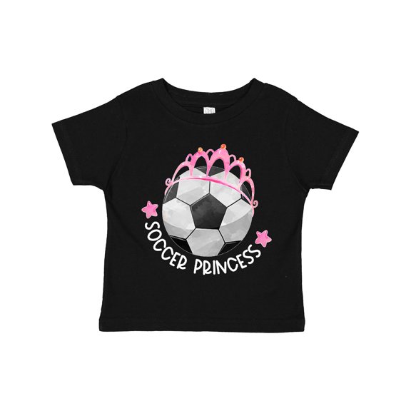 Inktastic Soccer Princess Tiara Girls Toddler T-Shirt