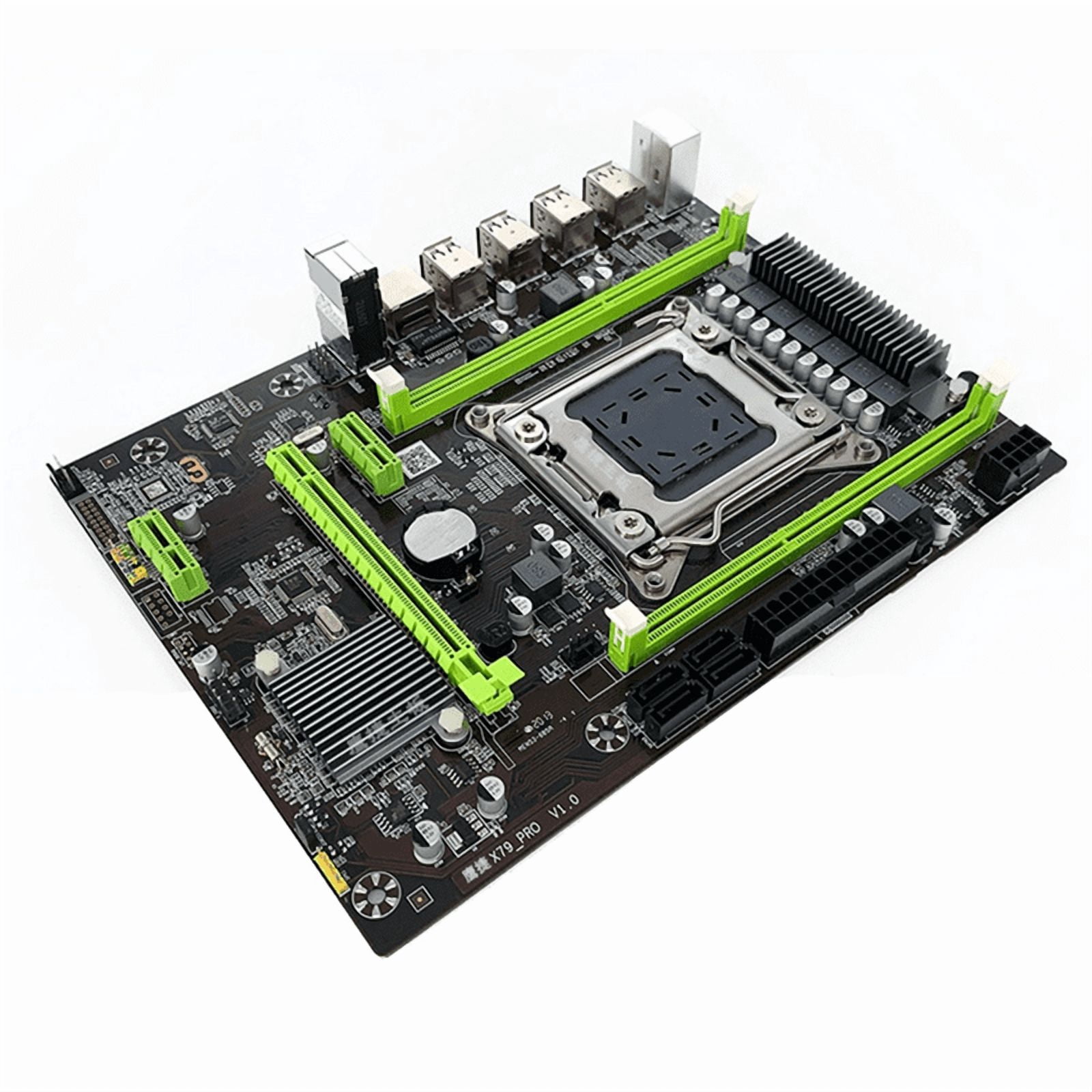 X79 Pro Motherboard LGA 2011DDR3 with Support Xeon E5 V1 V2 E5-2650V2 2680 2640 2670 Processor,1 x X79 Pro Motherboard,Photo Color