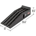 thumbnail image 4 of Black Widow Psr295 Plastic Car Service Ramps - Lifts Vehicles 6.25" H For Maintenance Or Oil Changes - Each Ramp Is 12" W - Pack Of Two - 10,000 Lbs. Capacity Per Pair, 4 of 5