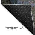 thumbnail image 5 of Addison Rugs Mayfield Premium Machine Washable Transitional Abstract Brown Rectangle Rug, 3' X 5' Machine Washable Transitional Abstract Brown Oversized Sherpa Throw Blanket, 5 of 6