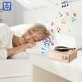 thumbnail image 4 of Byujiro New Vintage Vinyl Bluetooth Audio and Alarm Clock Vintage Phonograph Bluetooth Speaker Glue Wireless Charging Card Bluetooth Audio Phonograph Gift, 4 of 9