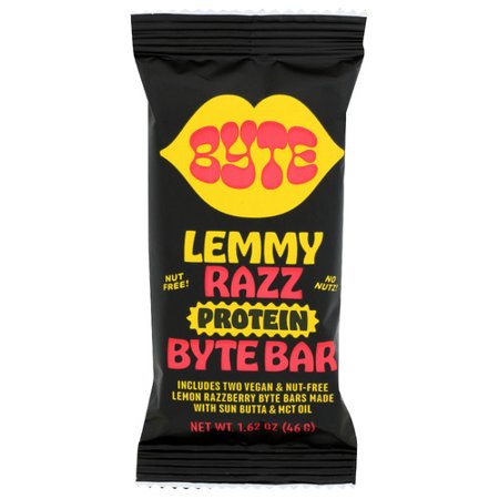 Byte Bars Lemmy Razz Protein Bar 1.62 oz (Pack Of 12)