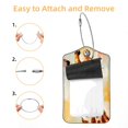 thumbnail image 2 of Giraffe Square PU Leather 2 Pack Travel Tag - Bag Tag - Suitcase Tag with Privacy Cover and Stainless Steel Ring - Suitable for Travel, Backpack, and Handbag, 2 of 7