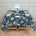 thumbnail image 3 of Pioneer Flower Floral Print Pattern Square Tablecloth,Waterproof Square Table Cover,Wipeable Spillproof Washable Table Cover for Home Kitchen Party Decor 60"x60"(152x152cm), 3 of 6