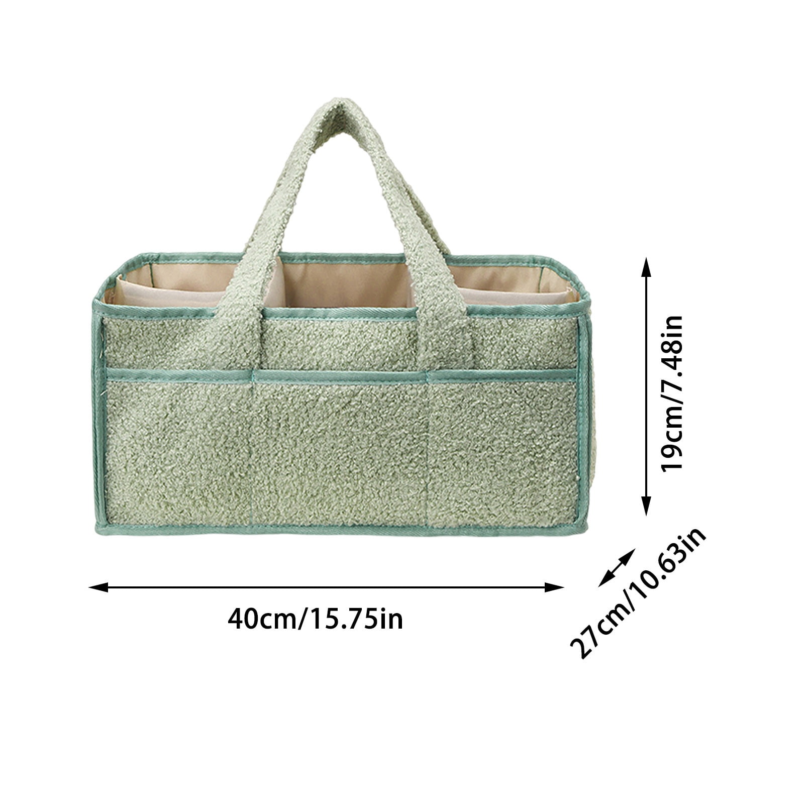 Home Textile Storage Portable Organizer with Detachable Partition for - -Purpose Nursery Solution for Baby Baptism and