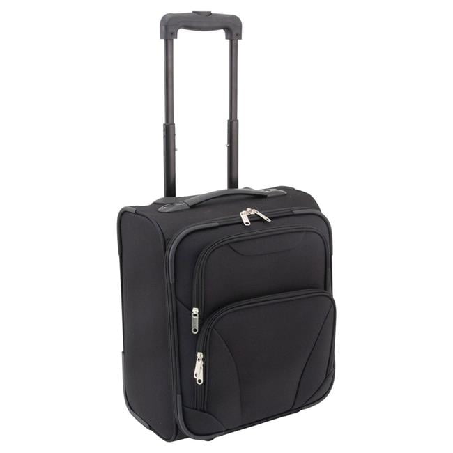 Advantus MRC02262-BK Mercury Luggage Under Seat Roller Bag, Black ...