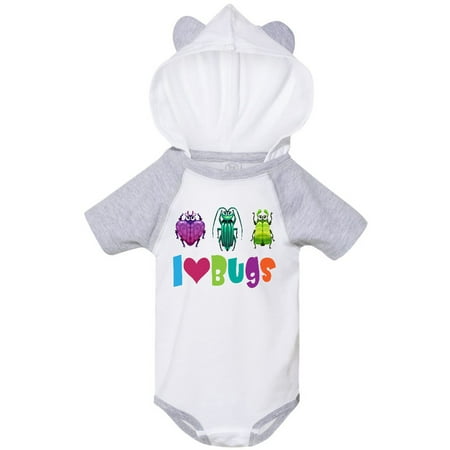 

Inktastic I Love Bugs Gift Baby Boy or Baby Girl Bodysuit