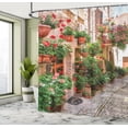 thumbnail image 5 of Ambesonne Colorful Shower Curtain, Small Medieval Town, 69"Wx84"L, Multicolor, 5 of 5