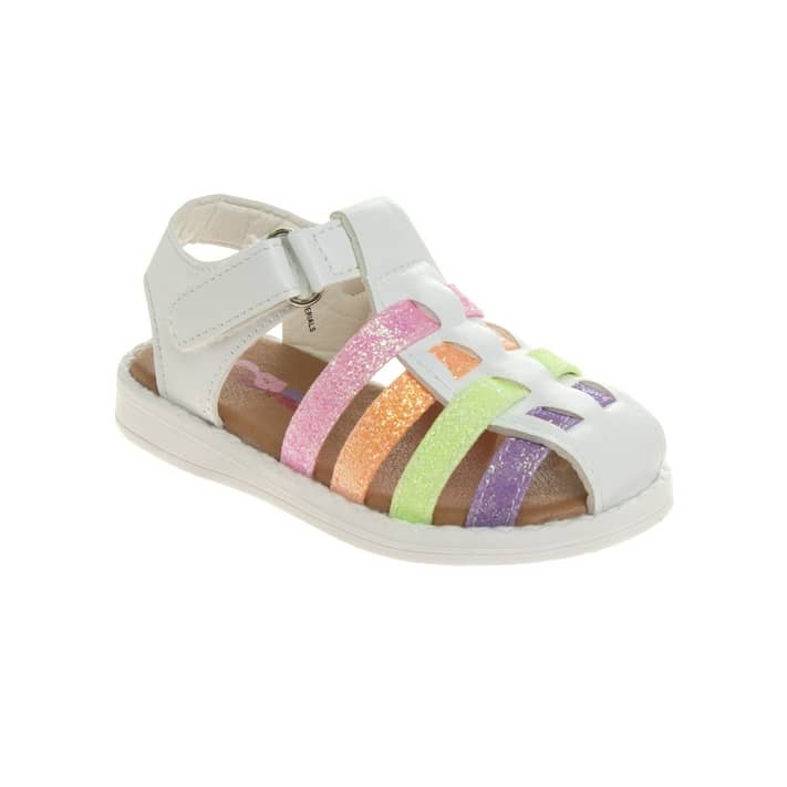 Josmo Girls Multistrap Sandals, Sizes 6-12 - Walmart.com