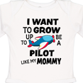 thumbnail image 4 of Inktastic I Want to Grow Up to Be a Pilot Like My Mommy Boys or Girls Long Sleeve Baby Bodysuit, 4 of 5