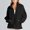Black#1, variant on LEBONYARD Womens Coats Clearance under $10,Coats for Women Plus Size,Women's Loose Pure Color Long Sleeve Casual Zipper Tops Blouse with Pocket Sweatshirt Jackets White S