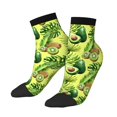 thumbnail image 2 of Bingfone Kiwi And Avocado Design Patterned Men'S Women'S Casual Cotton Socks, 2 of 9