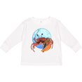thumbnail image 3 of Inktastic Fun Fiddler Crab with Violin and Mustache Boys or Girls Long Sleeve Toddler T-Shirt, 3 of 5