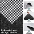 thumbnail image 3 of Black White Gingham Checkered Pattern Kitchen Rugs Sets Of 3,Kitchen Runner Rugs Non Skid Washable,Decorative Kitchen Floor Mats for Kitchen,Sink,Laundry,17"x30"+ 17"x47" + 17"x59", 3 of 6