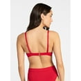 thumbnail image 2 of Time and Tru Women's and Women's Plus Size Compression Zipper Bikini Top, Sizes XS-3X, 2 of 5