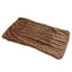 thumbnail image 1 of Funda de cojín de franela a rayas para sofá y sillón Marrón 30x50cm, 1 of 7