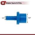 thumbnail image 4 of Plastic Hose Barb Fitting 0.8"x0.3" Straight Through Pipe Connector Blue 5 Pcs, 4 of 7