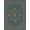 Teal Blue Terracotta, Pattern 3, variant on ODIKA Vintage Symmetrical Mosaic Large Dining Table Burnt Orange Under Non-Slip Low Profile for Guest Room, Lounge, Apartment