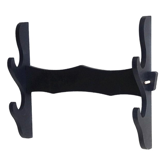 Billuyoard Soporte para espada, soporte para Katana, colgador de exhibición, soporte para montaje en pared, almacenamiento, 3 niveles, 35x40cm Decoración del hogar 2 niveles 35x29.5 cm
