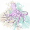 thumbnail image 2 of Murdock, Ramona 12x12 Black Ornate Wood Framed with Double Matting Museum Art Print Titled - Octopus Purple, 2 of 4