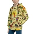 thumbnail image 2 of KLL Unisex Kids Boys Girls Hooded Pocket Pullover Hoodies-Ethnic African, 2 of 5