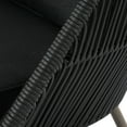 thumbnail image 5 of Better Homes & Gardens Tarren Wicker Outdoor Accent Chair with Cushions, Black, 5 of 8