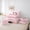 Pink D, variant on Erosebridal S Personalized Initial Girl Bedding Comforter Set 7 Pieces,Teens Floral Rose Flowers Full Bedding Set,Pink Reversible