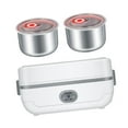 thumbnail image 3 of Calentador de alimentos con aislamiento de alimentos, fiambrera portátil de autococción, pequeña olla arrocera, calentador eléctrico, fiambrera para Nivel único, 3 of 8