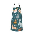 thumbnail image 2 of Pofeuu Dogs Print Waterproof Apron with Pockets Adjustable Cooking Aprons Kitchen Bib for Baking Household Cleaning, 2 of 8