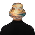 thumbnail image 5 of KLL Tropical Sunset Beach Scene Bucket Hat for Women Men Packable Travel Beach Sun Hat Outdoor Rave Accessories Reflective Fisherman Cap, 5 of 7