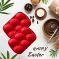 thumbnail image 6 of hengsof Easter Egg Molds Jumbo Easter Chocolate Molds Silicone Bunny Egg Muffin Cupcake Pan Non-stick Half Egg Shaped Moulds for Easter Breakable Chocolate, Easter Baking, 6 of 7