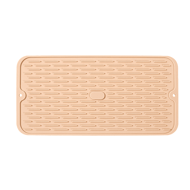 Tapete de silicona para secar platos, tapete escurridor para encimera de cocina, tapete antideslizante de silicona para fregadero, libre de BPA, apto para lavavajillas.