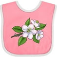thumbnail image 3 of Inktastic Beautiful Apple Blossom Flowers on Branch Boys or Girls Baby Bib, 3 of 4