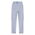 thumbnail image 6 of YUGYXL Sports Pants for Men Drawstring Active Sweatpants Slim Fit Workout Pants Daily Straight Pants Gray L, 6 of 7