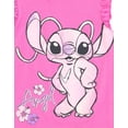 thumbnail image 6 of Disney Lilo & Stitch Big Girls' Cosplay 2-Piece Hooded Tank and Shorts Set Pink Purple Angel, 6 of 7