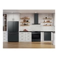 thumbnail image 3 of Samsung 36 Inch Bespoke Smart Wall Mount Hood, 630CFM 390 Capable, LCD Display, LED Lighting, WIFI-Clean Deep Charcoal Panel, Black Stainless Steel Duct NK36CB700W33, 3 of 3