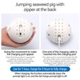 thumbnail image 6 of MMJ Pig Bouncing Ball Toy 2 Pack USB Rechargeable Interactive Talking Jumping Musical Stuffed Animal for Toddlers Kids 5.91x5.51in, 6 of 6