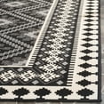 thumbnail image 3 of SAFAVIEH Veranda Magna Southwestern Indoor/Outdoor Area Rug, 9' x 12', Black/Cream, 3 of 9