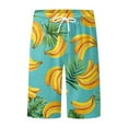 thumbnail image 4 of IROINNID Men's And Big Men's Casual Hawaiian Style Elastic Waist Printed Loose Beach Shorts, 4 of 5