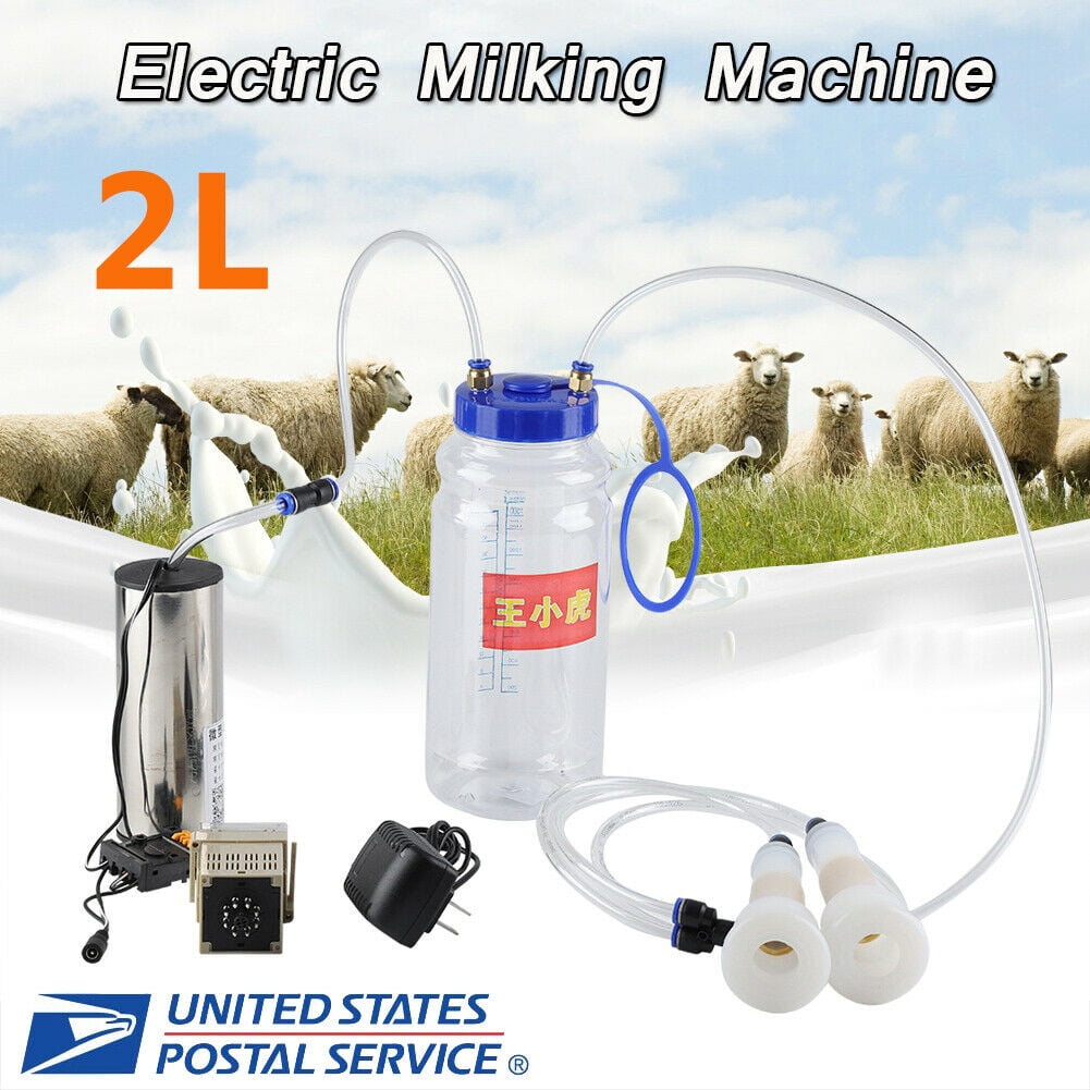 2L Portable Electric Milking Machine Vacuum Pump For Farm Cow Sheep