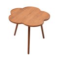 thumbnail image 6 of Autrinix Wooden Coffee Table with Flower Design, Stable Three-Leg Construction, Ideal for Living Room or Bedroom, 6 of 11