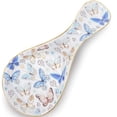 thumbnail image 6 of J.west Ceramic Spoon Rest for Kitchen Counter & Stove Top,Floral Spoon Holder for Cooking & Counter  Kitchen Gadgets Butterfly Blue, 6 of 8