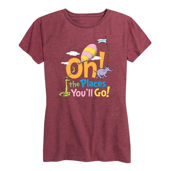 Dr. Seuss - Oh! The Places You'll Go - Women's Short Sleeve Graphic T-Shirt