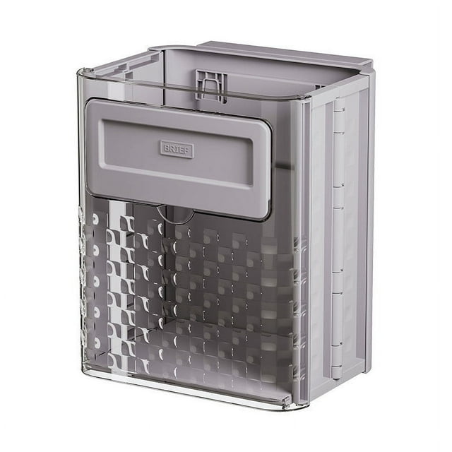 Aursykel Wall Mounted Kitchen Garbage Bin Folding Large Capacity Waste Storage with Detachable Scraper for Easy Clean Convenient Household Trash Disposal Space Saving Design