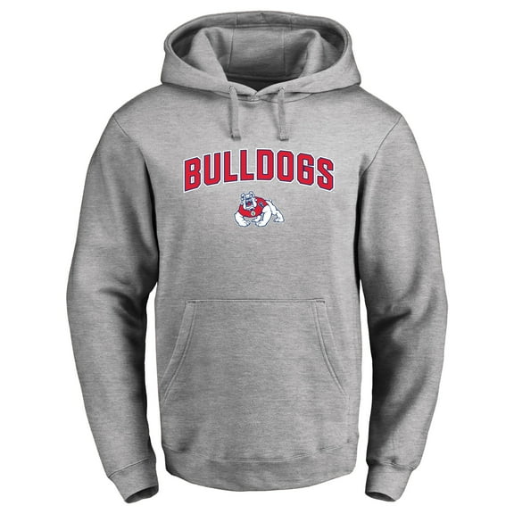 Men's Ash Fresno State Bulldogs Proud Mascot Pullover Hoodie