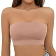 thumbnail image 2 of Women's Sexy Traceless Large Anti Drop Off One Shoulder Wrapped Chest Wrapped Up Bra, 2 of 9