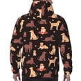 thumbnail image 7 of Pofeuu Labrador Retriever Dog Print Mens Casual Hooded Collar Drawstring Hoodies Pullover Sweatshirts Casual Long Sleeve Shirts-X-Large, 7 of 7